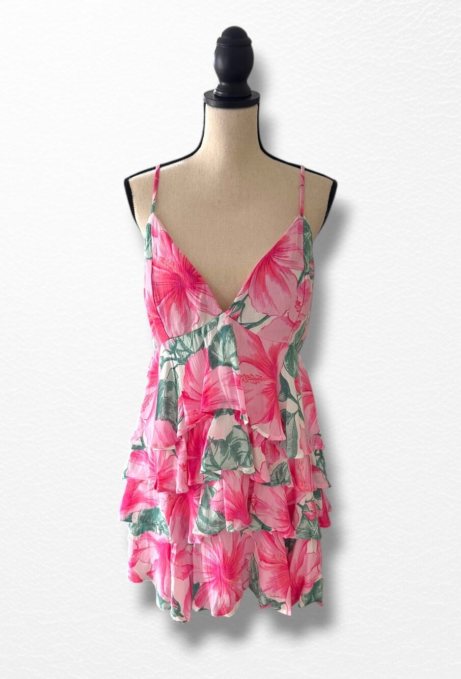 NWT Hollister Ruffle Babydoll Mini Dress, Size XL